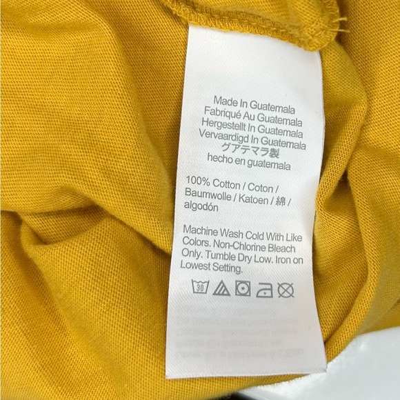 J Crew Soft Washed Long Sleeve Crewneck T-Shirt l Mens Size 2X Gold Luxury Basic - Picture 6 of 9